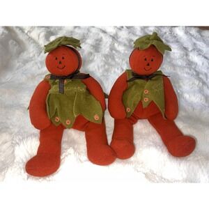 Lot Vtg Hallmark Bunnies By The Bay Vinnie Vida Vine Pumpkin Lady Decor  Plush